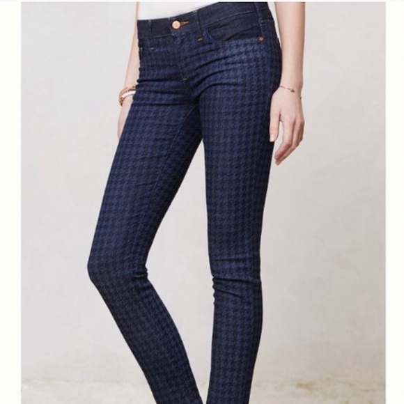 Pilcro and the Letterpress Houndstooth Skinny Jean - Picture 1 of 8